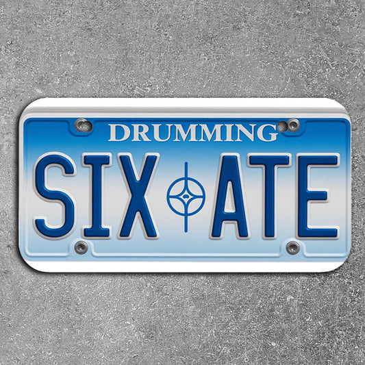 SixAte - Bicycle License Plate