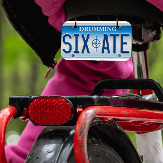 SixAte - Bicycle License Plate